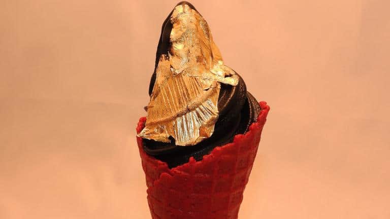MyIced tem um gelado especial com folha de ouro verdadeiro comestível