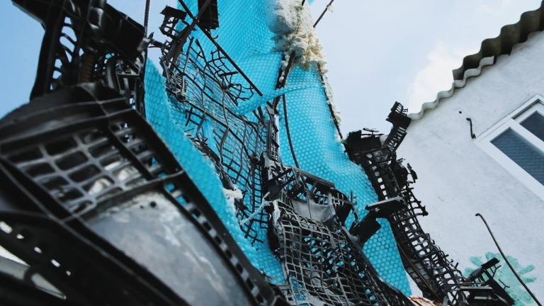 Ceetrus leva peças de arte realizadas com plástico usado ao WebSummit