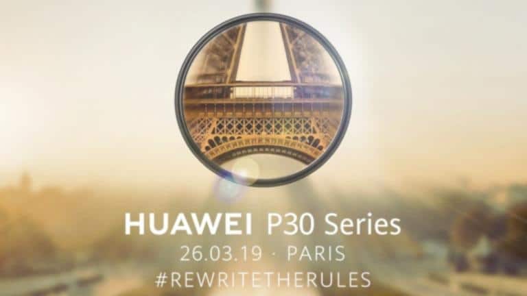 Confirmado! Nova gama Huawei P30 vai ser apresentada a 26 de março em Paris