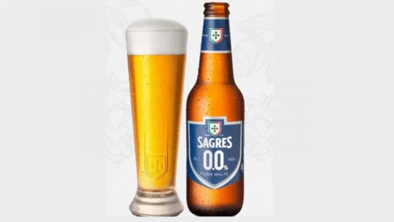 A Sagres também já tem um cerveja com 0% de teor alcoólico