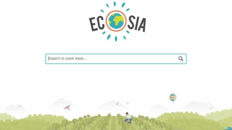 Ecosia – Este é um motor de busca que planta árvores