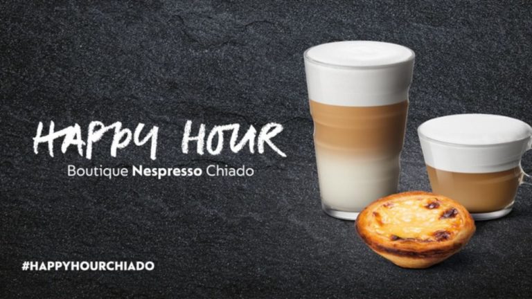Nespresso vai oferecer café com leite e um pastel de nata aos clientes