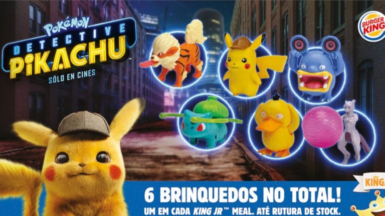 Burger King vai oferecer bonecos Pokémon do filme “Pokémon: Detective Pikachu”