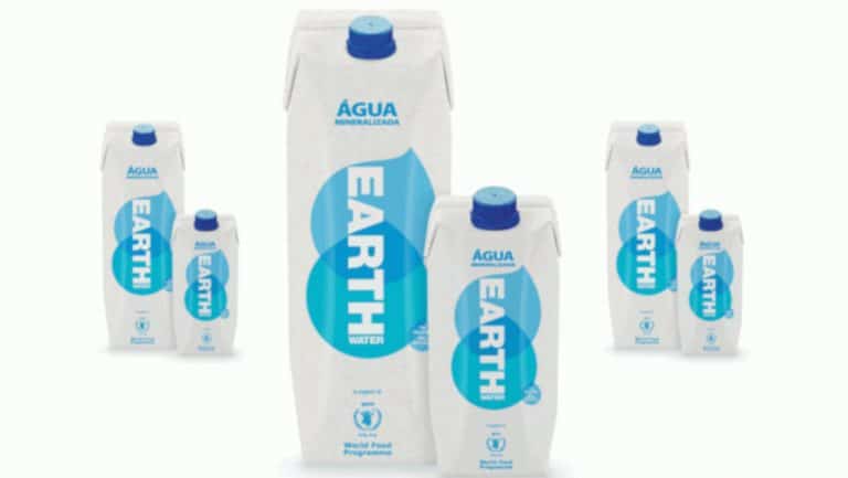 Earth Water é a primeira água em Portugal a ser vendida numa embalagem de cartão