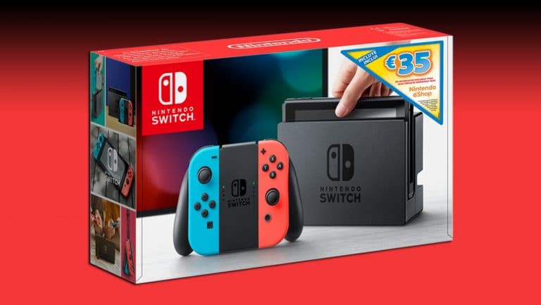 A Nintendo dá 35€ para a loja digital na compra de uma Nintendo Switch