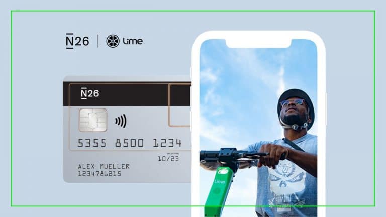 Pagar com cartão N26 dá direito a 50% de desconto nas viagens nas trotinetes da Lime
