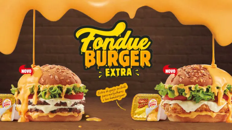 Fondue Burger regressa ao Burger King ainda com mais queijo