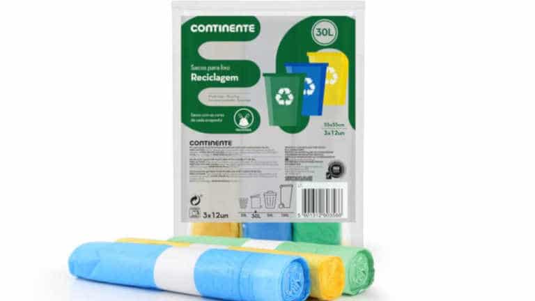 Continente tem novos sacos para reciclagem com as cores do ecoponto