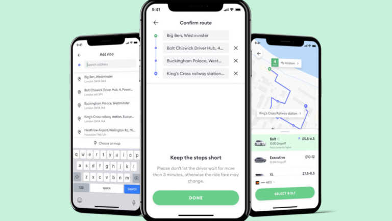 Bolt já permite definir várias paragens durante a mesma viagem