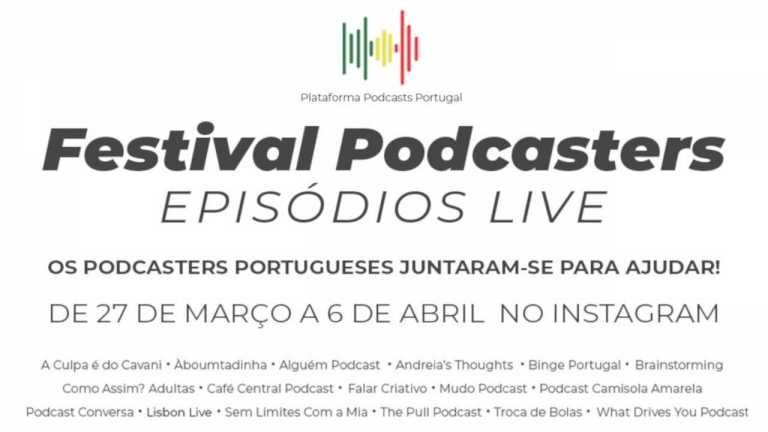 Festival Podcasters vai angariar fundos para a Direção Geral de Saúde