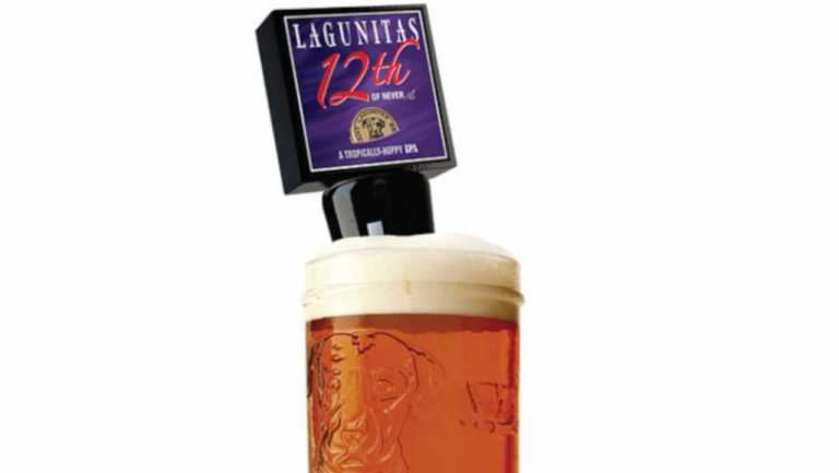 Cerveja Lagunitas 12th of Never está disponível em alguns bares em formato de barril