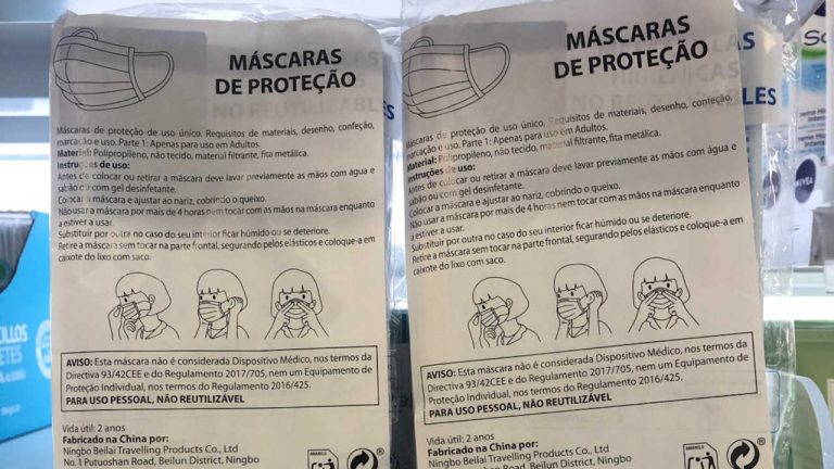 Mercadona já vende máscaras higiénicas não reutilizáveis de marca própria