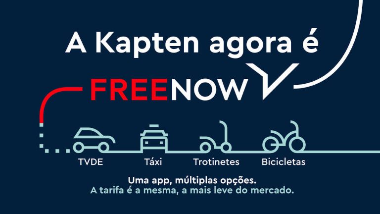 Já podemos fazer viagens em veículos TVDE na Free Now