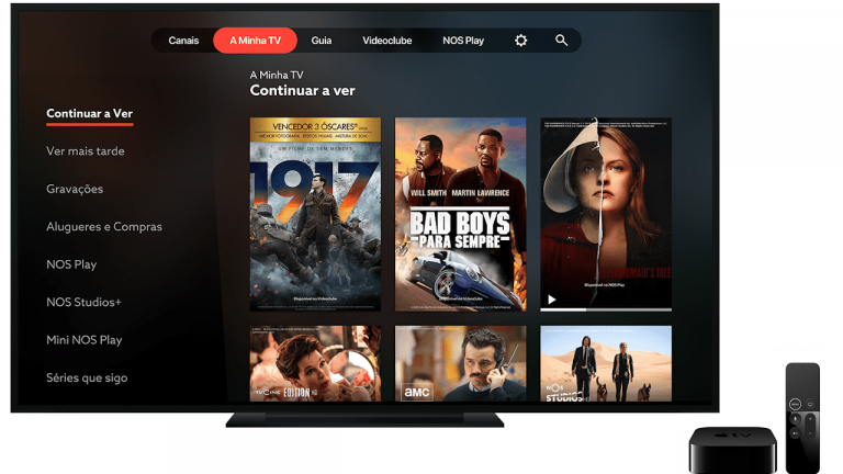 Apple TV 4K passa a ser a box primária (se os clientes quiserem) dos pacotes NOS