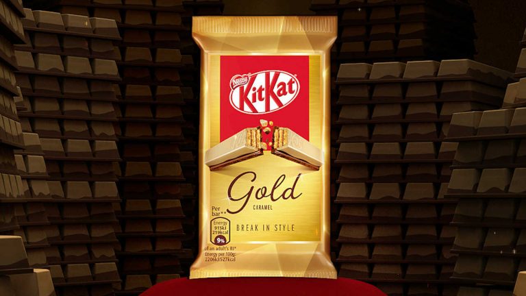 Já provaram o KitKat com notas de camarelo?