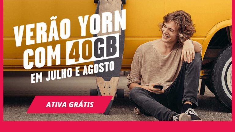 Clientes Yorn X com 10GB recebem extra de 30GB/mês para dados móveis em julho e agosto