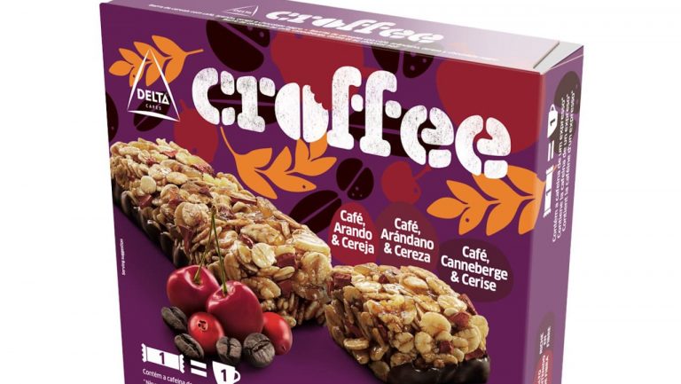 Delta lança no mercado nova barra Croffee que junta café, arando e cereja