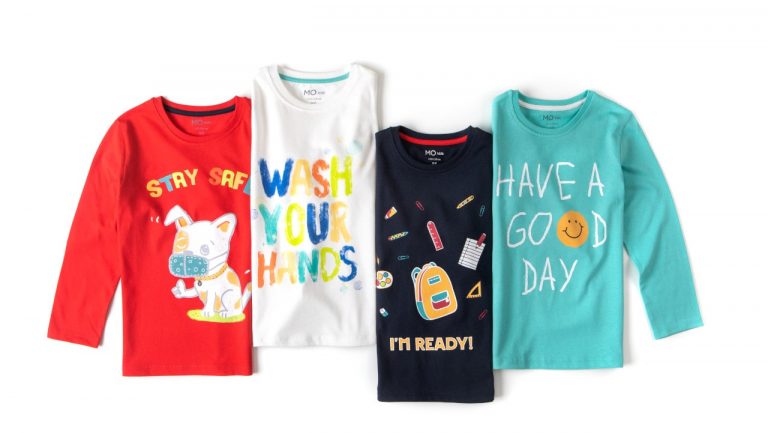 MO lança linha especial de longsleeves anti-COVID para crianças