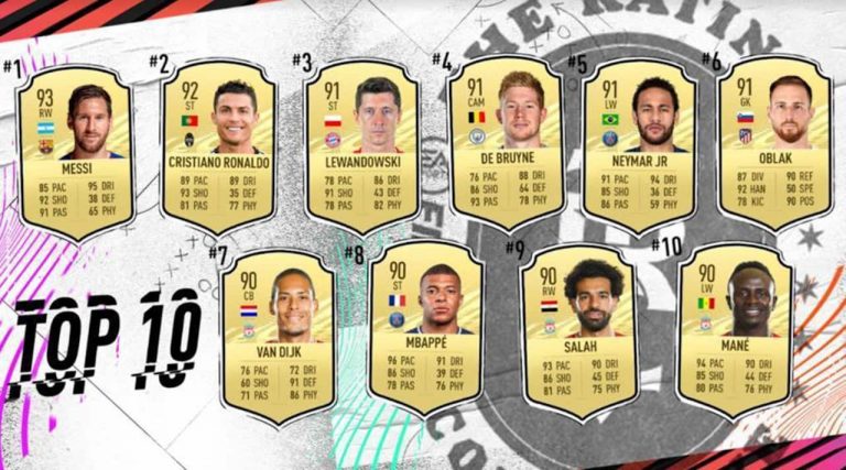 Lionel Messi é o jogador com melhor pontuação em FIFA 21