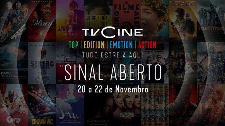 Canais TVCine vão estar em sinal aberto durante o próximo fim-de-semana