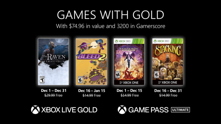 Mistério, ação e muita loucura no Xbox Games With Gold de dezembro