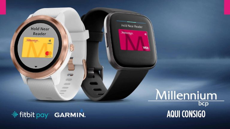 Millennium bcp ganha suporte para o Fitbit Pay e Garmin Pay