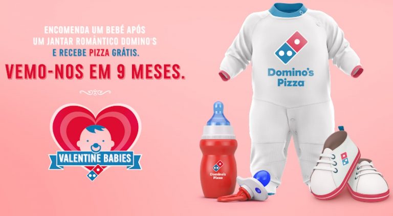 Domino's Pizza Valentine Babies - pizzas grátis