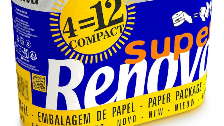 Papel Higiénico Super Compact da Renova é agora embalado em papel reciclável e biodegradável