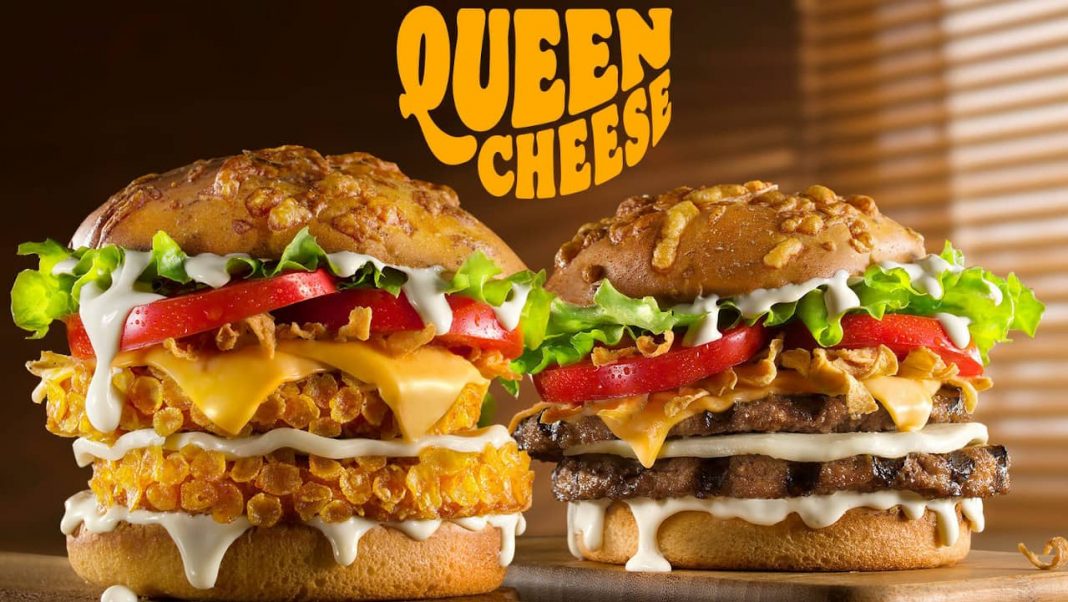 Queen Cheese. O novo hambúrguer do Burger King combina quatro queijos