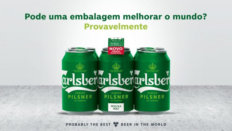Carlsberg latas de cerveja