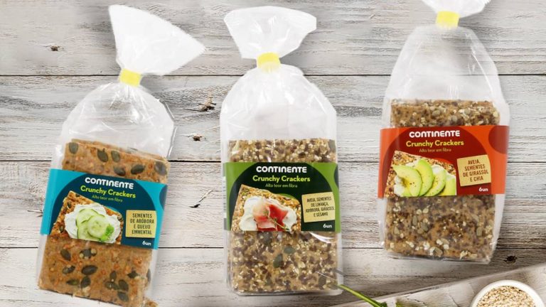 Continente tem novos crunchy crackers que não utilizam óleo de palma