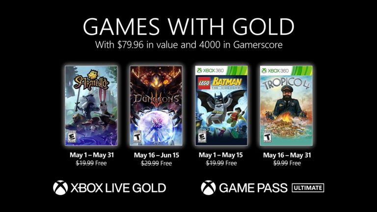 RPGs, estratégia e Batman nas ofertas do Xbox Games With Gold de maio