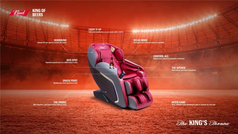 Cerveja BUD lançou passatempo para ganhar a melhor cadeira de sempre para ver jogos de futebol