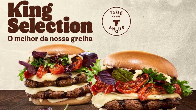 O novo hambúrguer King Selection do Burger King aposta no tomate seco e queijo provolone