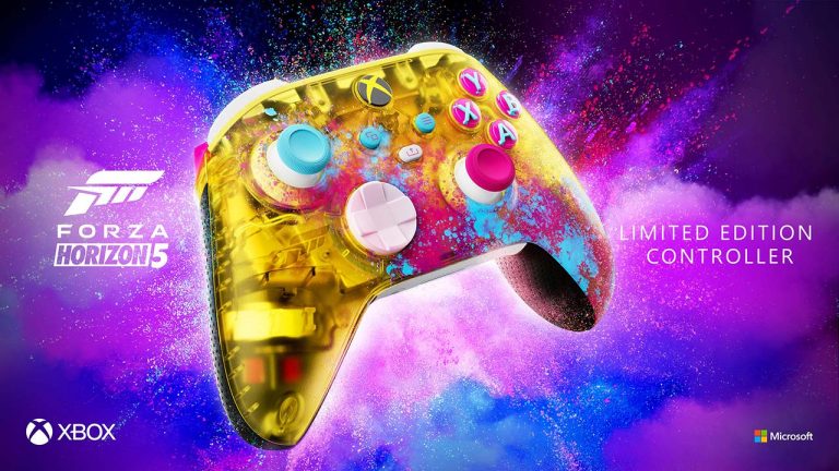 O comando da Xbox veste-se de cores extravagantes na Edição Limitada de Forza Horizon 5