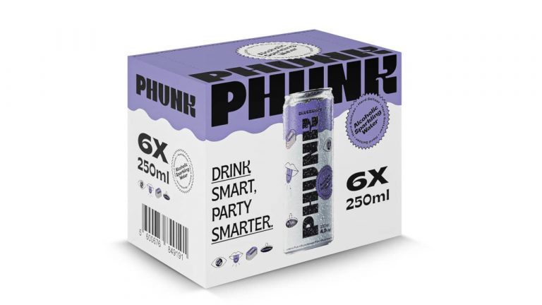 As hard seltzers da Phunk estão agora disponíveis em packs de um só sabor