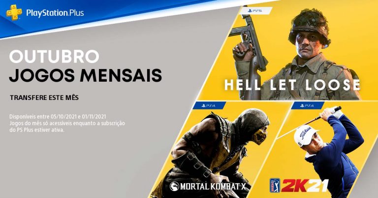 PS Plus Outubro 2021