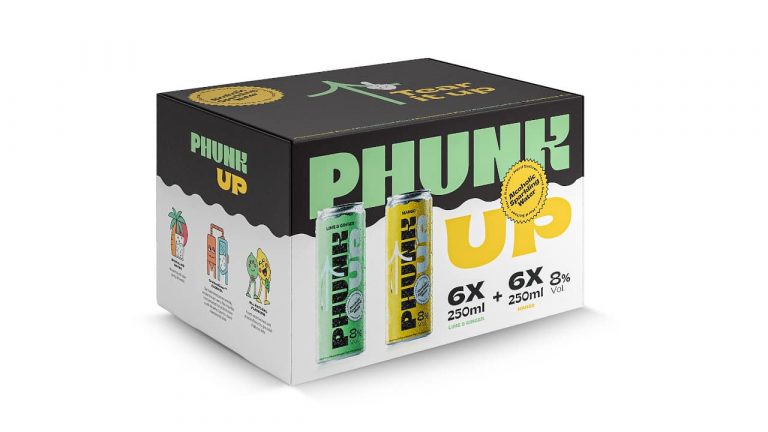 Phunk Up. Novas hard seltzers têm mais teor alcoólico que o normal