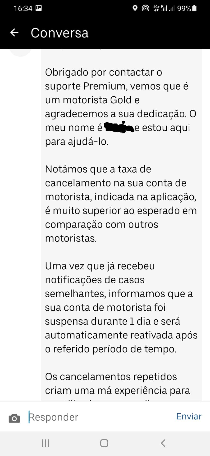 uber contacto inicial