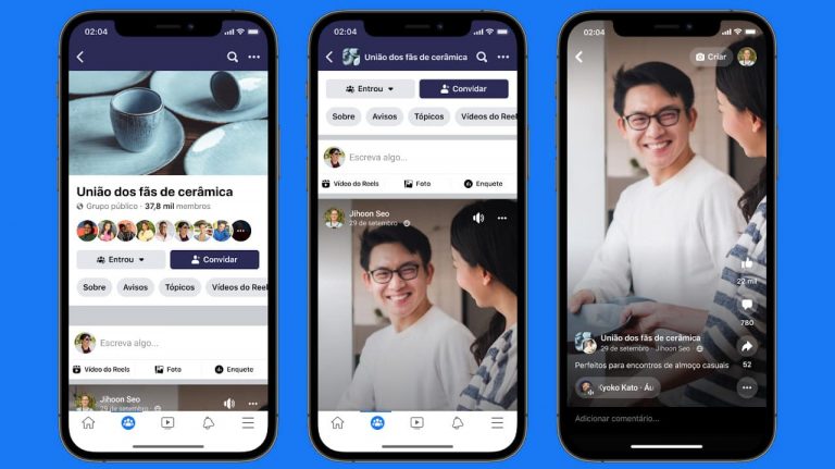 O vídeos publicados no Facebook são agora adaptados a Reels