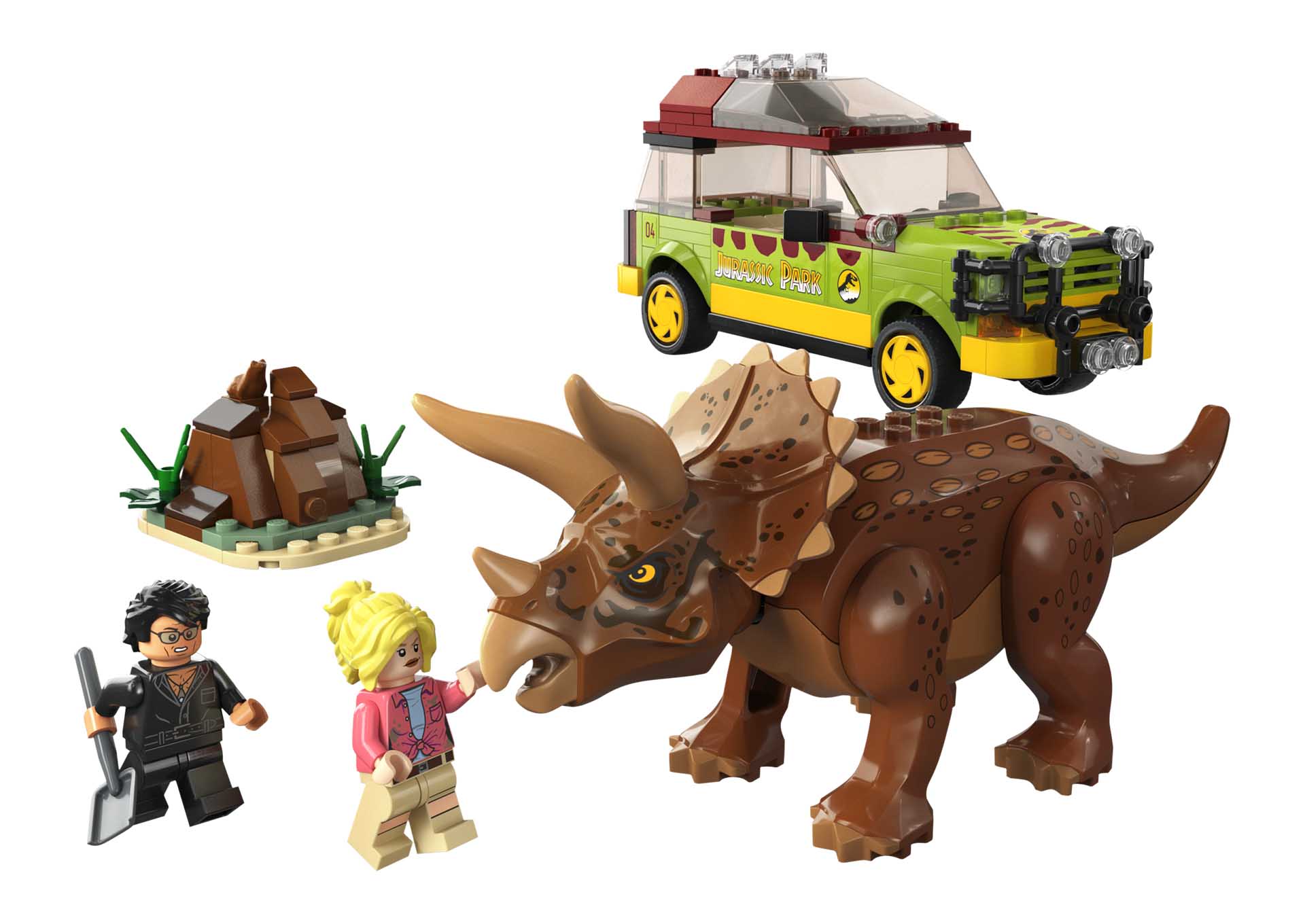 lego jurassic park triceratops