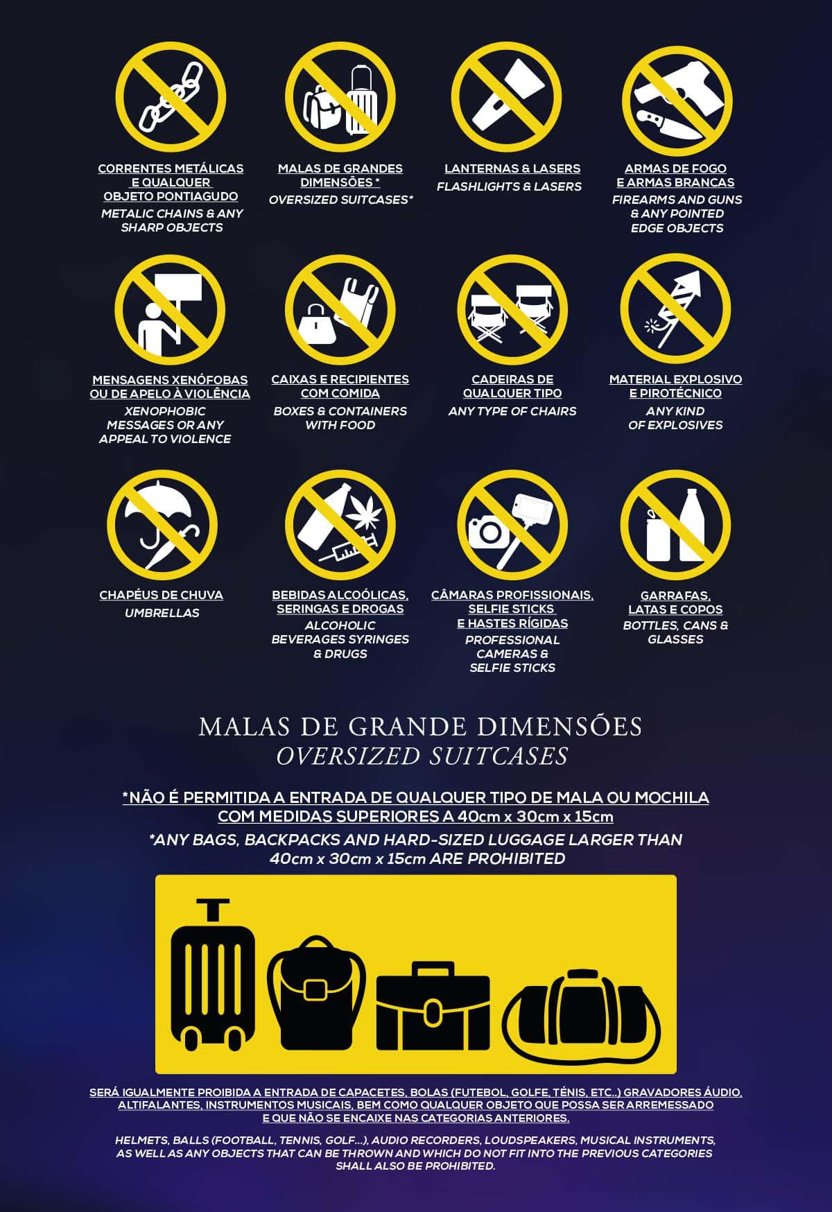Objetos proibidos - Coldplay em Coimbra