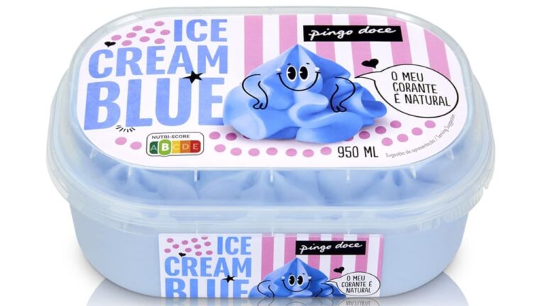 gelado azul Pingo Doce