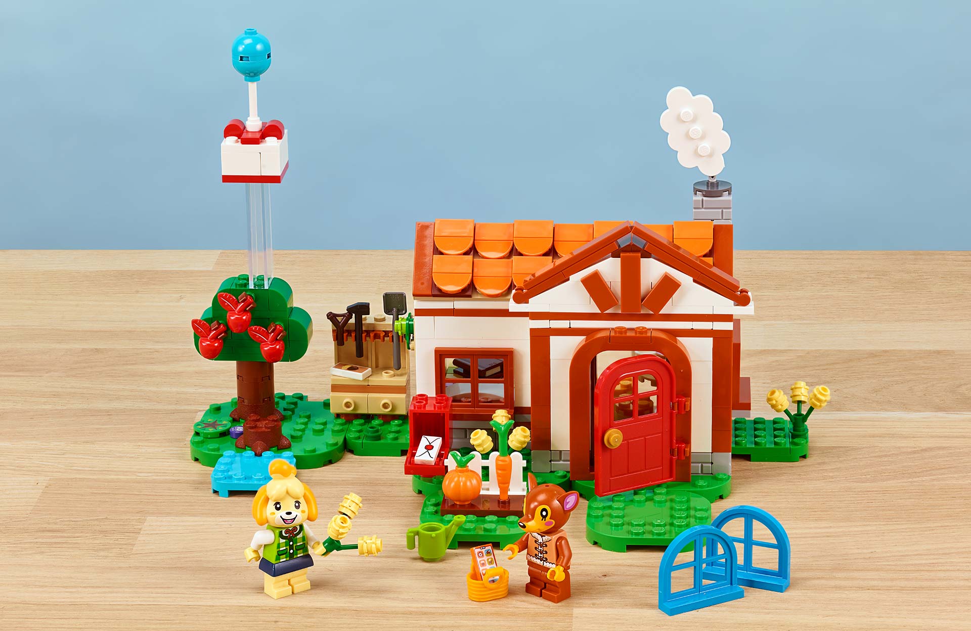 lego animal crossing visita da isabelle 77049