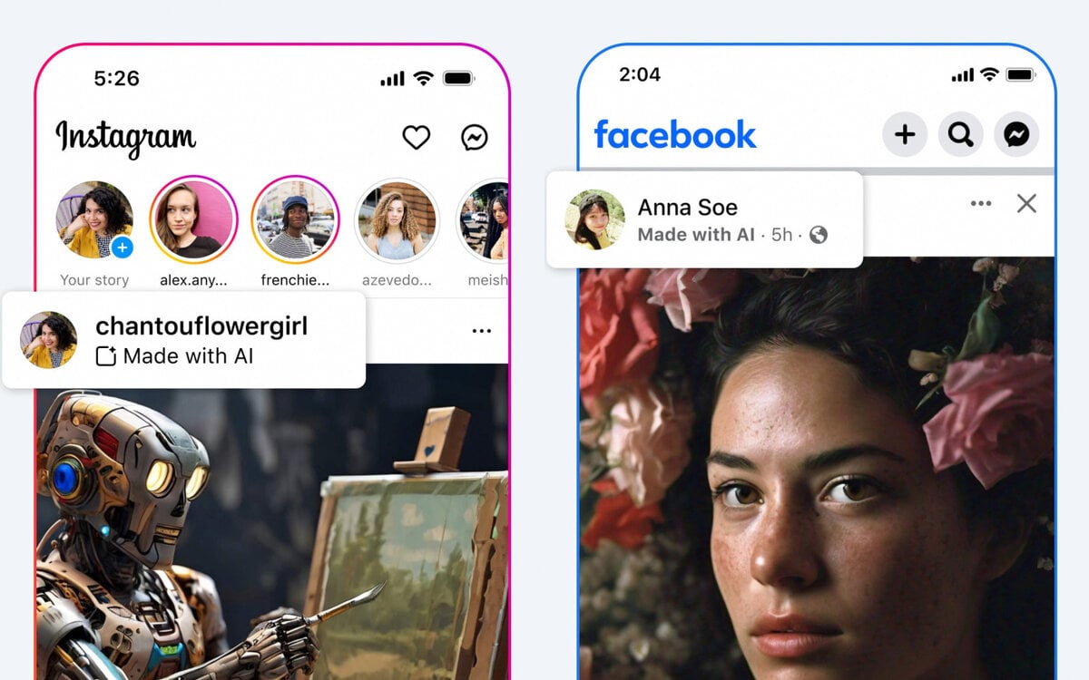 Facebook e Instagram - Inteligência artificial