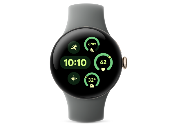 Pixel Watch 3 41mm Active Hazel Front