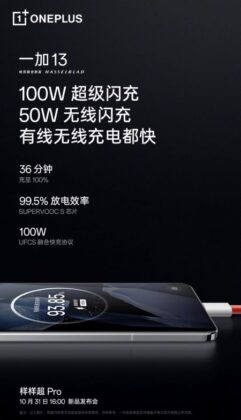 Bateria do OnePlus 13