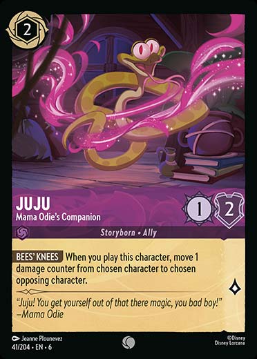 disney lorcana carta juju mama odie´s companion