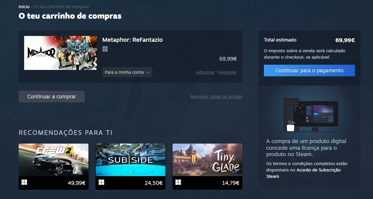 steam store licencas