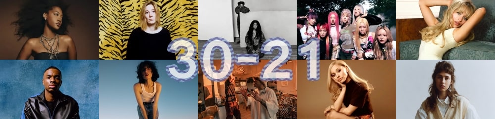 100 melhores músicas de 2024 - do número 30 ao 21